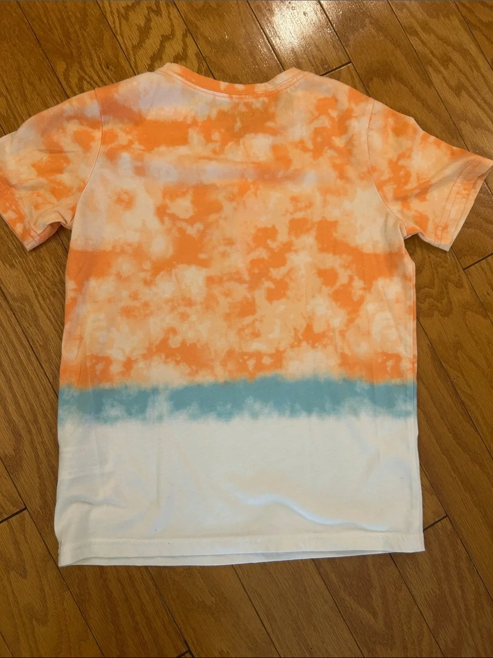 OshKosh B'gosh Orange & Blue Tie-Dye Henley Tee